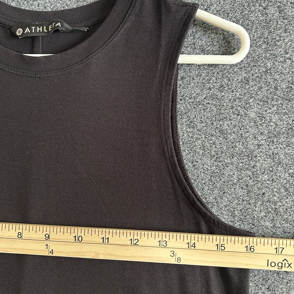 LOT Of 2 ATHLETA Women's Workout Sleeveless Tanks (Black & Grey) MEDIUM - Picture 11 of 12